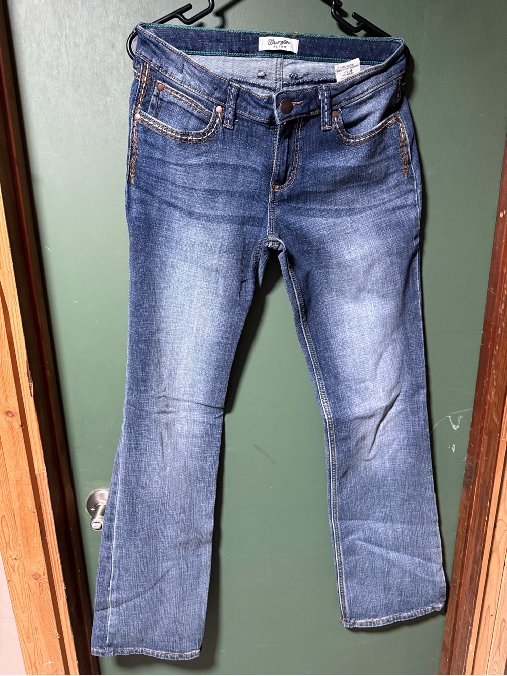 Wrangler Women's Faded Blue Flare Jeans